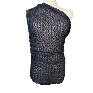 2/$30 Zara Large Black Stretchy Sheer Lace Dress